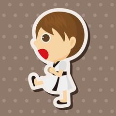 Taekwondo theme elements