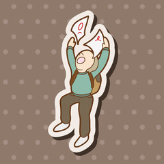 student cartoon theme elements