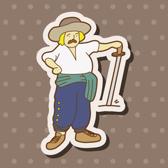 cartoon character person theme elements