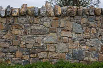 Hintergrund – irische Natursteinmauer