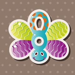 baby toy rattle theme elements