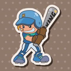 baseball player theme elements