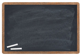 Blackboard with chalk