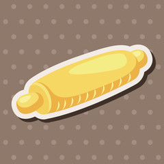 kitchenware rolling pin theme elements