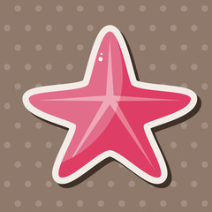 Fototapeta premium starfish theme elements