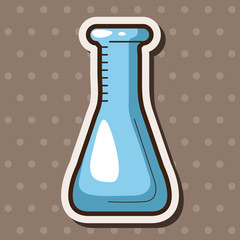 Test tubes and beakers theme elements