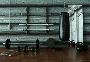 Naklejka premium Fitnessraum
