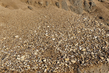 Small gravel stones texture background