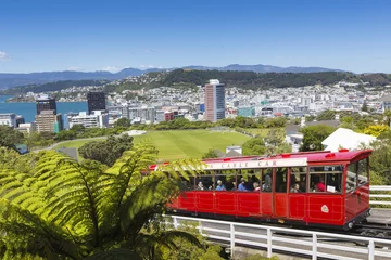 Deurstickers Uitzicht op de Wellington, Nieuw-Zeeland © Curioso.Photography