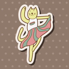 animal dancing cartoon theme elements