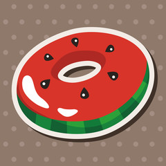 Obraz premium beach equipment swimming laps theme elements