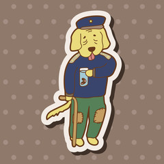 animal dog cartoon theme elements