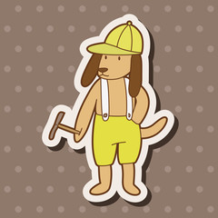 animal dog cartoon theme elements