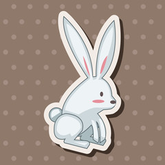animal rabbit cartoon theme elements