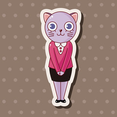 animal cat cartoon theme elements