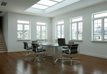 modernes Büro im Loft