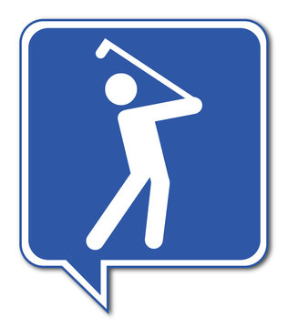 Logo golfeur. Golf.