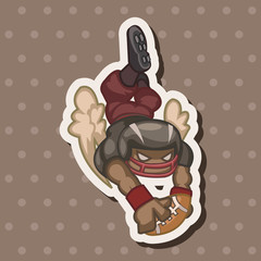 football player theme elements