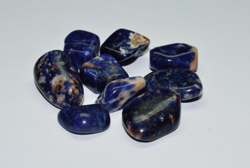 Cabochon cut gemstones mix