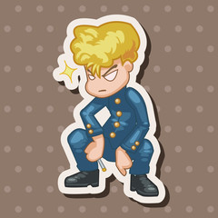 student cartoon theme elements