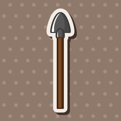 gardening shovel theme elements