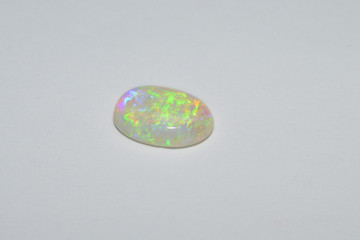 Opal cabochon cut gemstone