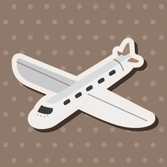 transportation airplane theme elements
