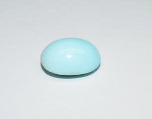 Turquoise cabochon cut gemstone