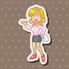 Office workers theme elements