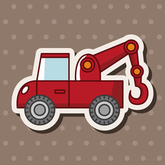 transportation tow truck theme elements