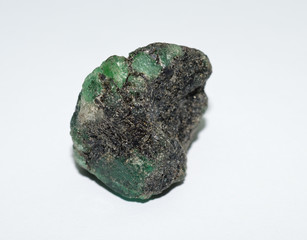 Emerald raw gemstone