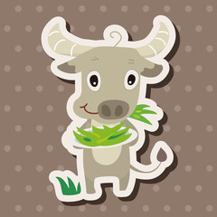 Fototapeta premium animal cattle cartoon theme elements
