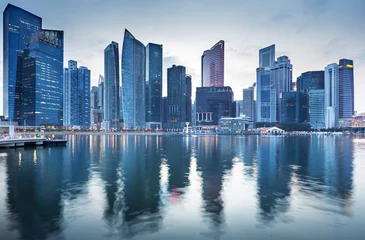 Photo sur Plexiglas Singapour Paysage urbain de Singapour