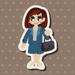 Office workers theme elements