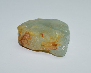 Aquamarine raw gemstone