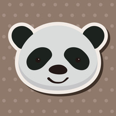 animal panda cartoon theme elements