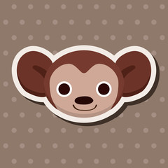 animal monkey cartoon theme elements
