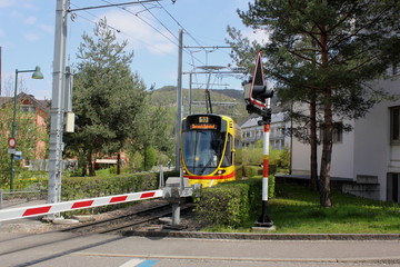 Tram in Arlesheim (Baselland / Schweiz)