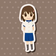 student cartoon theme elements