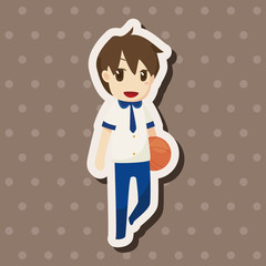 student cartoon theme elements