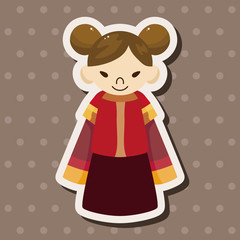 Chinese people theme elements