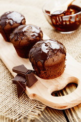 Homemade chocolate muffins