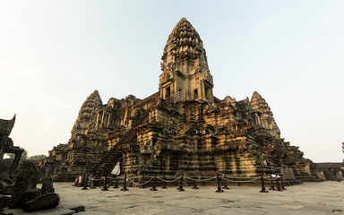 Sunlight over last level of Angkor
