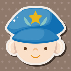 policeman theme elements