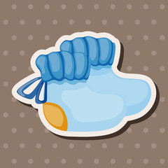 Baby clothes theme elements