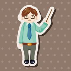 Office workers theme elements