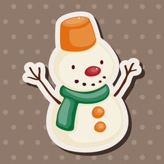 weather snowy theme elements