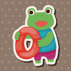 animal summer cartoon theme elements