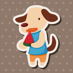 animal summer cartoon theme elements