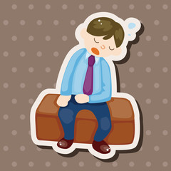 Office workers theme elements